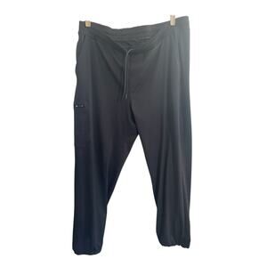 QOR Pants Mens XL Black Performance Jogger Techwear Athleisure (38Wx27L) #5848